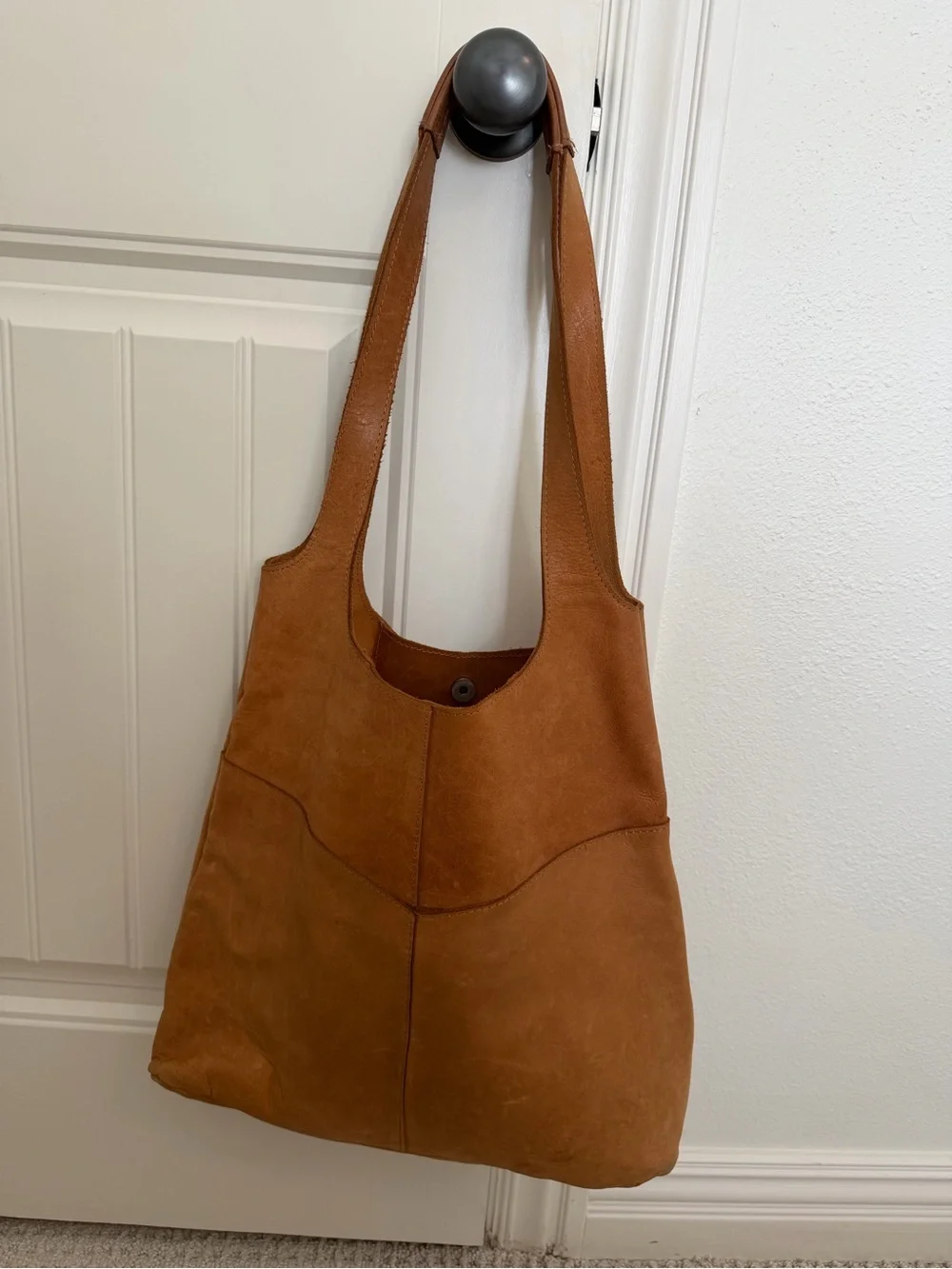 Sienna Brown Suede Hobo Shoulder Bag